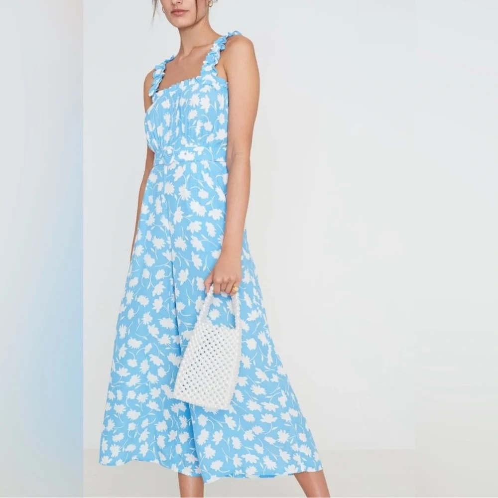 FAITHFULL THE BRAND Dolores Jumpsuit, Leyla Floral Print, XS - Picture 4 of 13